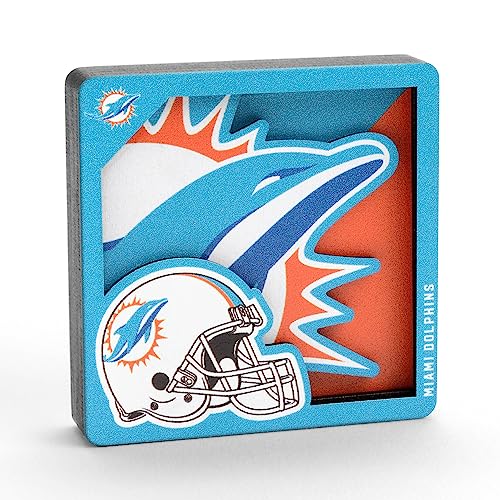 YouTheFan NFL Dolphins Magnet der 3D-Logo-Serie, Miami Delfine, One Size YouTheFan NFL Dolphins Magnet der 3D-Logo-Serie, Miami Delfine, One Size von YouTheFan