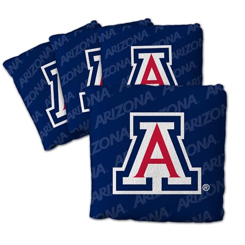 YouTheFan Unisex-Erwachsene Blue Cornhole Bags – 4 Stück, Arizona Wildcats-Blau, Einheitsgröße von YouTheFan
