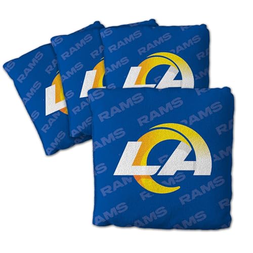 YouTheFan Unisex-Erwachsene Blue Cornhole Bags – 4 Stück, Los Angeles Rams – Blau, Einheitsgröße von YouTheFan