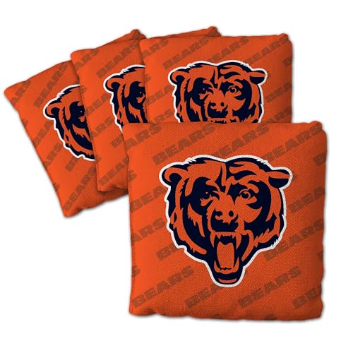 YouTheFan Unisex-Erwachsene Chicago Bears-Orange Cornhole Bags – 4 Stück, Einheitsgröße von YouTheFan