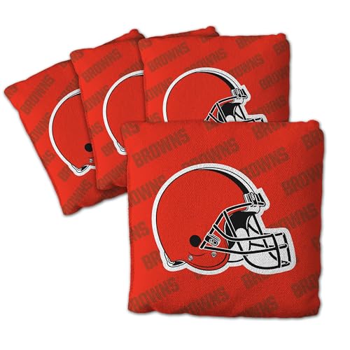 YouTheFan Unisex-Erwachsene Cleveland Browns-Orange Cornhole Bags – 4 Stück, Einheitsgröße von YouTheFan