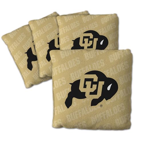 YouTheFan Unisex-Erwachsene Colorado Buffaloes-Gold Cornhole Bags – 4 Stück, Einheitsgröße von YouTheFan