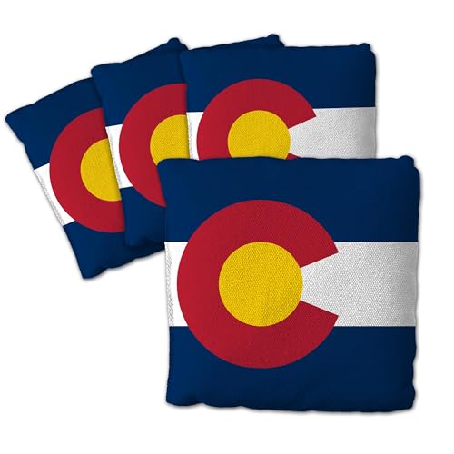 YouTheFan Unisex-Erwachsene State of Cornhole Bags – 4 Stück, Bundesstaat Colorado, Einheitsgröße von YouTheFan