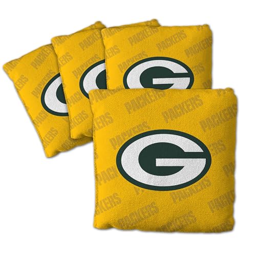 YouTheFan Unisex-Erwachsene Yellow Cornhole Bags – 4 Stück, Green Bay Packers, Gelb von YouTheFan