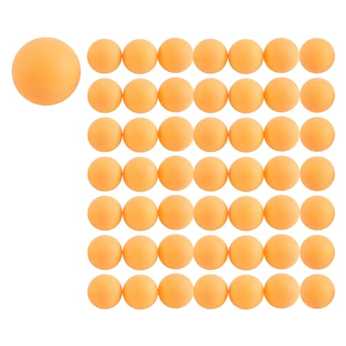 Youdefa 50 Pack Premium Pong BäLle Fort Geschrittener Training Tischball Leichte, Langlebige, Nahtlose BäLle Orange von Youdefa