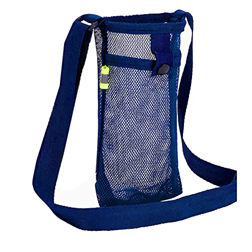 Youdefa Outdoor-Sport-Wasserbecher-Abdeckung, Handytasche, CampingzubehöR, Mesh-Cup-HüLle, Tragbare, Sichtbare Tasche, Blau von Youdefa