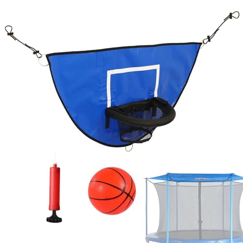 Youding Basketballkorb für Outdoor-Trampolin, Basketballreifen für Trampolin – Basketballhalterung für Trampolin, Pumpe inklusive – Basketballbrett, Zubehör für Reifen, von Youding