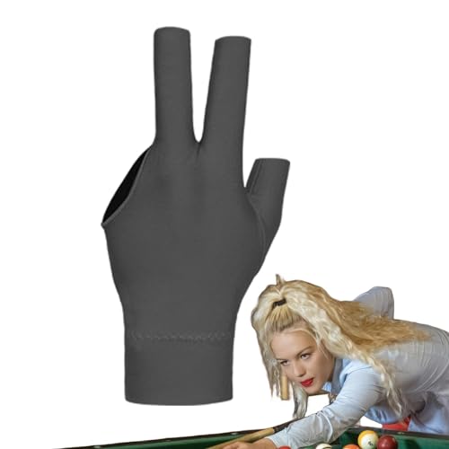 Youding Billardhandschuhe für Damen,Professionelle Poolhandschuhe Billard | Professionelle 3-Finger-Billardhandschuhe - Atmungsaktive elastische Billardhandschuhe, universelle von Youding