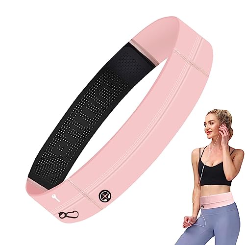 Youding Laufen | elastisches Telefon dünn verstellbar für Laufen | Telefon Fanny Pack, schlank, Laufzubehör für Sport, Rosa, 1 von Youding