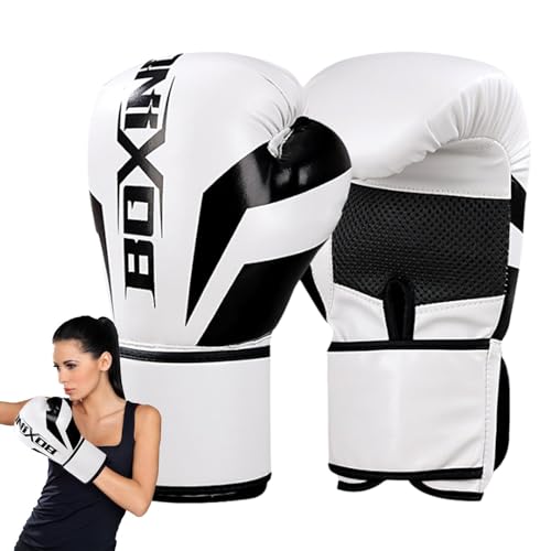 Youding Trainings-Boxhandschuhe, Schlaghandschuhe | Boxhandschuhe, Kickboxhandschuhe, verstellbare Riemen aus Leder, Boxhandschuhe mit belüfteter Handfläche für Boxen, MMA, Muay Thai, Kickboxen von Youding