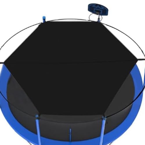 Trampolin Schattenabdeckung, 3.0 m Trampolin Baldachin Faltbar Sonnenschutz Trampoline Baldachin, Wasserdicht Anti-UV Oxford Trampolin Schutzhülle für 6 Stangen Rundes Trampolin, Vier Jahreszeiten von Youngwier