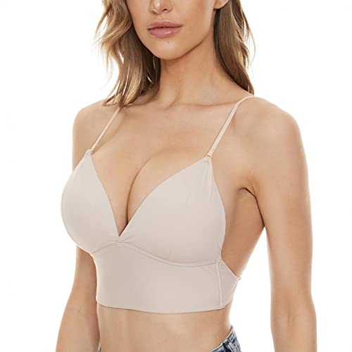 Youning BH für Tiefen Rückenausschnitt, Rückenfreies Kleid BH, Damen Komfort Bralette V-Ausschnitt Top BH Push Up Sexy U-förmiger Lifting BH Ohne Bügel Bustier Rücken BH Unterwäsche Youning BH für Tiefen Rückenausschnitt, Rückenfreies Kleid BH, Damen Komfort Bralette V-Ausschnitt Top BH Push Up Sexy U-förmiger Lifting BH Ohne Bügel Bustier Rücken BH Unterwäsche von Youning