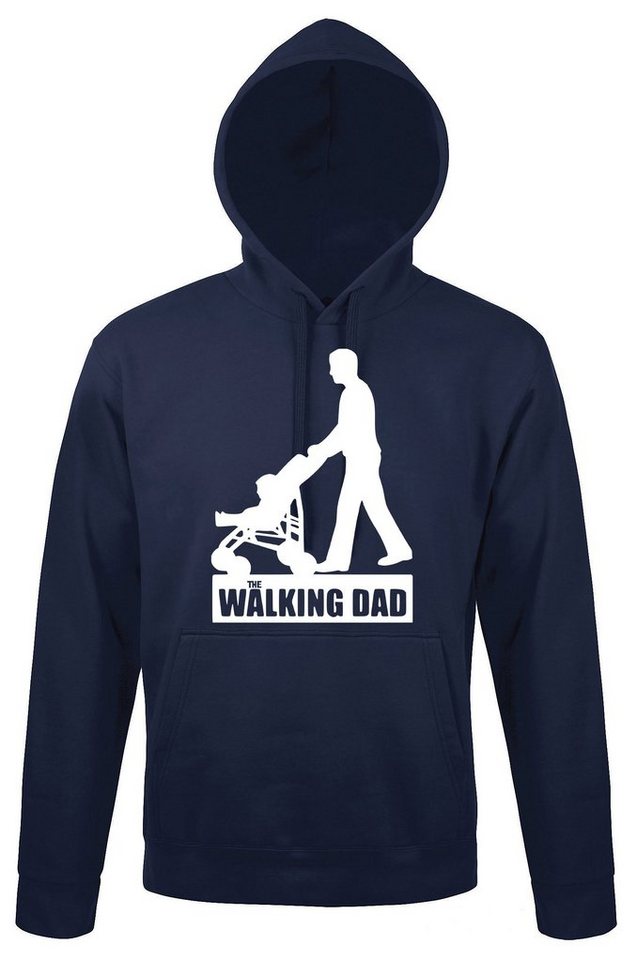 Youth Designz Kapuzenpullover Walking Dad Herren Hoodie Pullover mit witzigem Papa Frontprint von Youth Designz