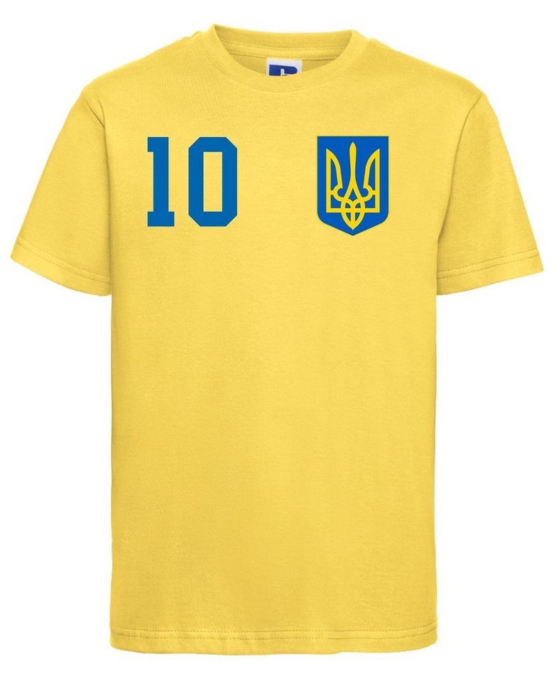 Youth Designz Print-Shirt Ukraine Kinder T-Shirt im Fußball Trikot Look mit trendigem Print Youth Designz Print-Shirt Ukraine Kinder T-Shirt im Fußball Trikot Look mit trendigem Print von Youth Designz