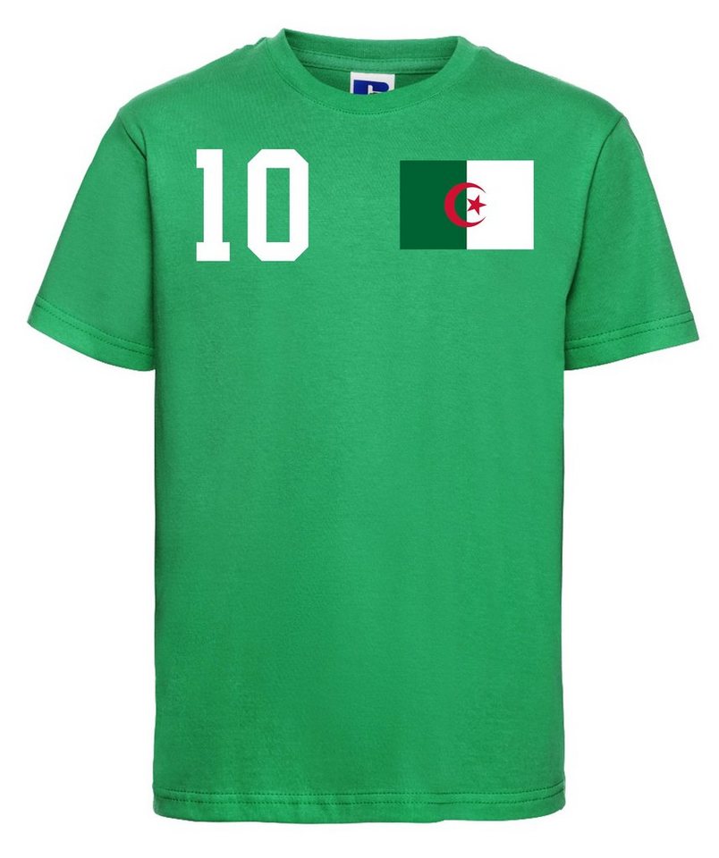 Youth Designz T-Shirt Algerien Kinder T-Shirt im Fußball Trikot Look mit trendigem Motiv von Youth Designz