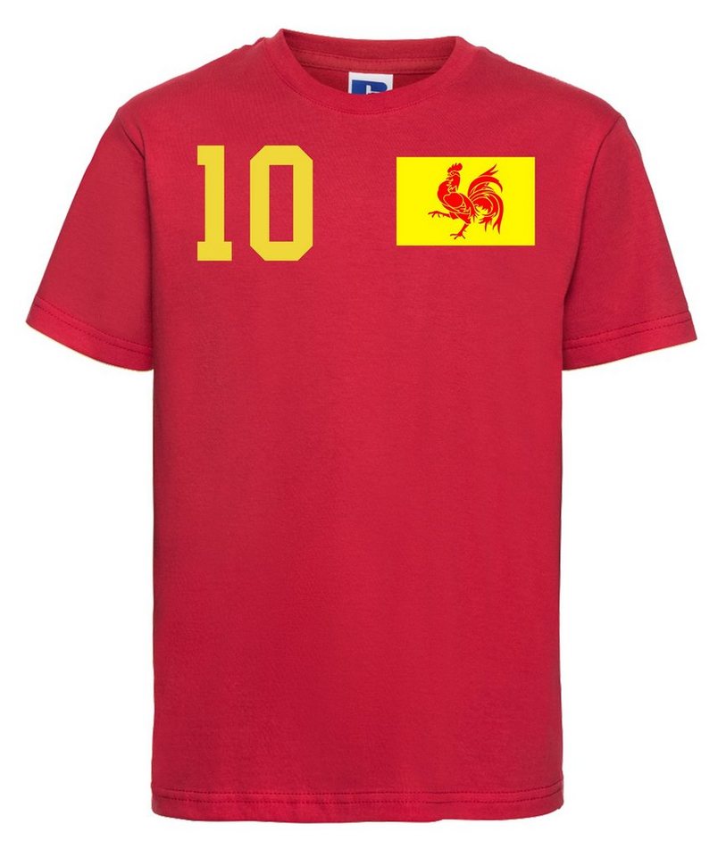 Youth Designz T-Shirt Belgien Kinder T-Shirt im Fußball Trikot Look mit trendigem Motiv Youth Designz T-Shirt Belgien Kinder T-Shirt im Fußball Trikot Look mit trendigem Motiv von Youth Designz