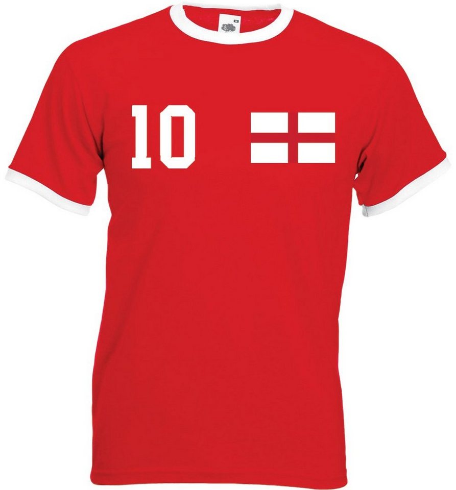 Youth Designz T-Shirt England Herren T-Shirt im Fußball Trikot Look mit trendigem Motiv Youth Designz T-Shirt England Herren T-Shirt im Fußball Trikot Look mit trendigem Motiv von Youth Designz
