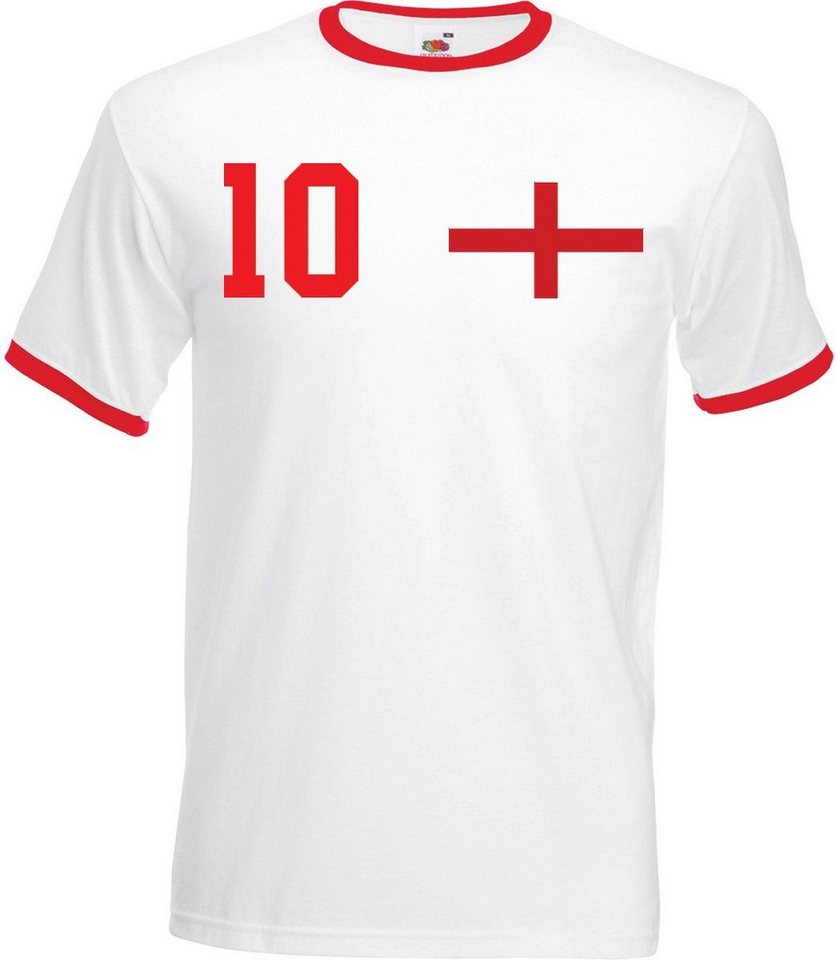 Youth Designz T-Shirt England Herren T-Shirt im Fußball Trikot Look mit trendigem Motiv von Youth Designz
