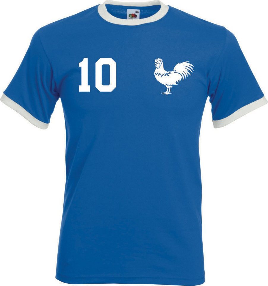 Youth Designz T-Shirt Frankreich Herren T-Shirt im Fußball Trikot Look mit trendigem Motiv von Youth Designz