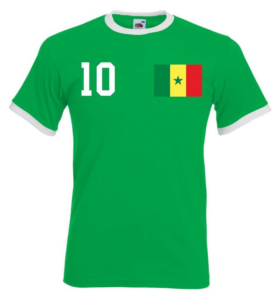 Youth Designz T-Shirt Senegal Herren Shirt im Fußball Trikot Look mit trendigem Motiv Youth Designz T-Shirt Senegal Herren Shirt im Fußball Trikot Look mit trendigem Motiv von Youth Designz