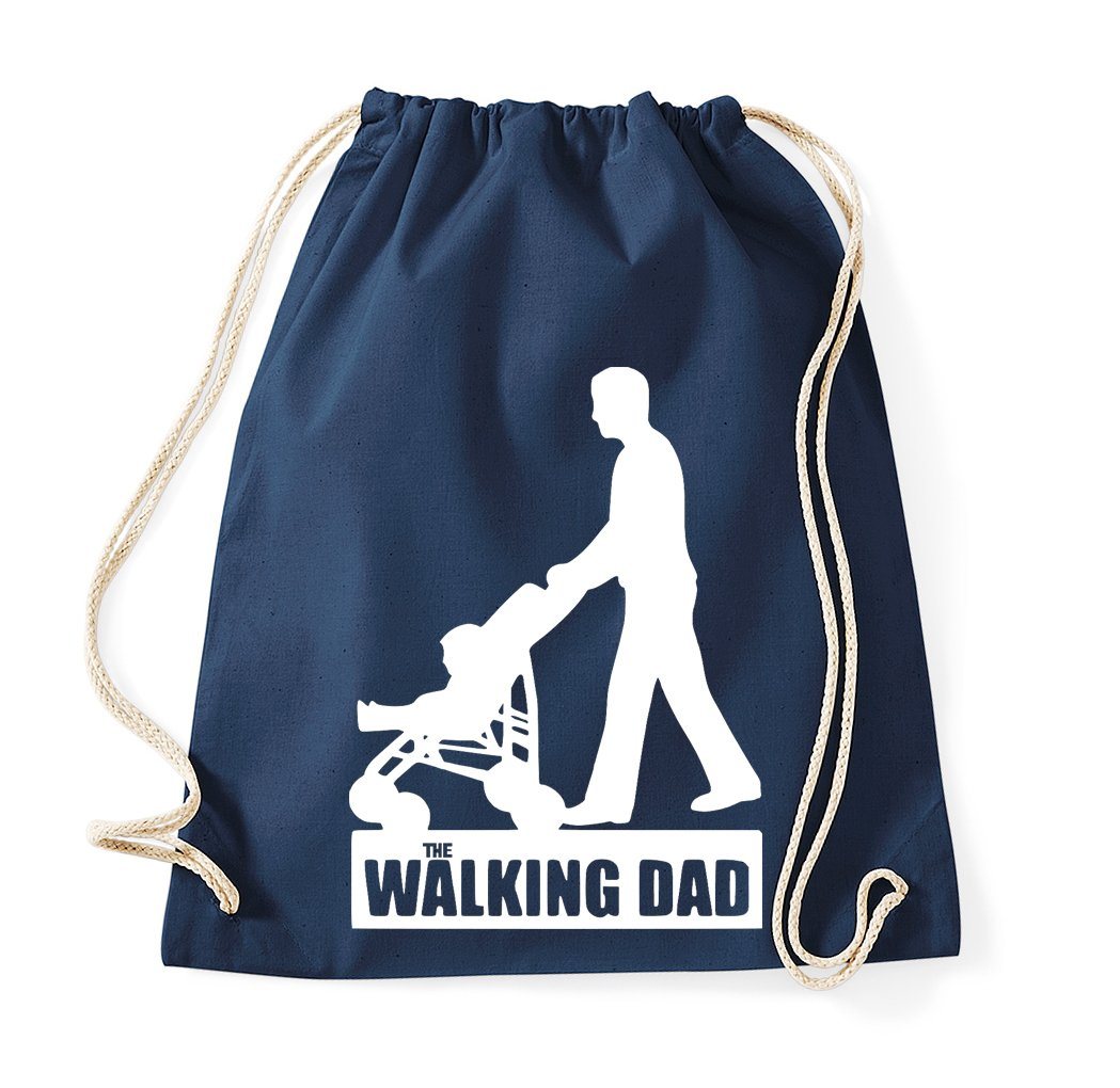 Youth Designz Turnbeutel Walking Dad Baumwoll Tasche Turnbeutel, mit lustigem Print von Youth Designz