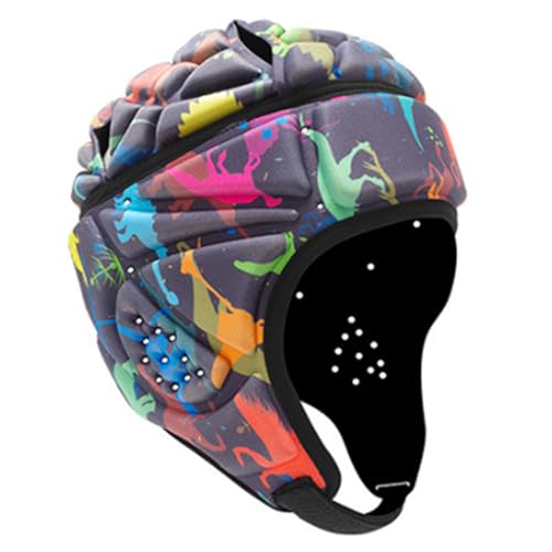 Helm -Kopfwächter weiche Schutzhelm Kopfbedeckung mit Befestigungsband Schockfußballhelm für Erwachsene, farbenfroh von Yoyakie