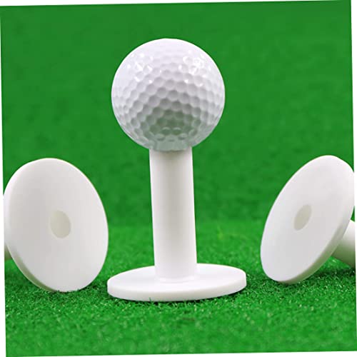 Yoyakie Gummi -T -Shirts für Golfmatte, Golf -T -Shirts Golfgolf -Fahrbereich Golfballhalter für Übung Matte Weiß 5pcs 54 mm von Yoyakie