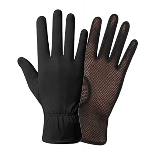 Yoyakie Sonnenschutzhandschuhe Frauen uv Sonnenschutzhandschuhe Eisseide Sonnenschutzhandschuhe Touchscreen Vollfinger Handschuhe 1Pair Schwarz von Yoyakie