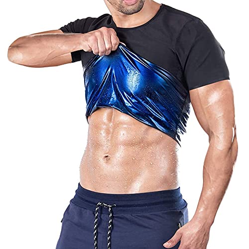 Sauna T Shirts Effekt Sport Trainingsanzug Herren Sweat Sauna Unterhemden Hemd Schwitzen Abnehmen,Schwarz,XXL Sauna T Shirts Effekt Sport Trainingsanzug Herren Sweat Sauna Unterhemden Hemd Schwitzen Abnehmen,Schwarz,XXL von Ypnrd