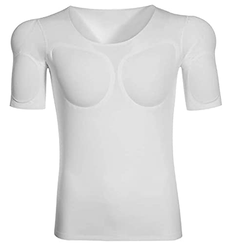 Ypnrd Fake Chest Muscle T-Shirts Schulter Gepolstert Unsichtbar Simulation Abs Muskel Unterhemd Nachahmung Muscle Shirt,Weiß,M Ypnrd Fake Chest Muscle T-Shirts Schulter Gepolstert Unsichtbar Simulation Abs Muskel Unterhemd Nachahmung Muscle Shirt,Weiß,M von Ypnrd