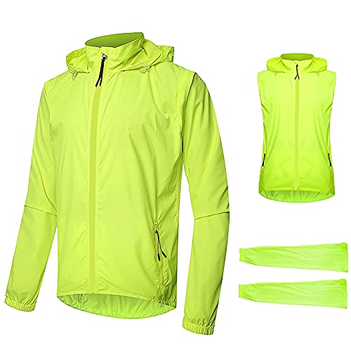 Ypnrd Herren Multifunktionelle Fahrradjacke Windjacke Herren Fahrrad Laufjacke für Radfahren, Laufen, Wandern, Bergsteigen,Grün,M Ypnrd Herren Multifunktionelle Fahrradjacke Windjacke Herren Fahrrad Laufjacke für Radfahren, Laufen, Wandern, Bergsteigen,Grün,M von Ypnrd
