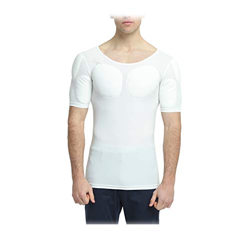 Ypnrd Männer Gefälschte Muscle Baumwolle Sanft Schultern Simulation Realistisch Invisible Polster Abnehmbar Muskelshirt,L von Ypnrd