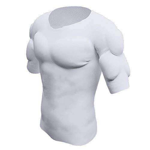 Ypnrd Männer Shaper Falsch Muscle Chest T-Shirt Gefälschte Schultern Gepolstert Unterwäsche Kompression T-Shirts,Weiß,L Ypnrd Männer Shaper Falsch Muscle Chest T-Shirt Gefälschte Schultern Gepolstert Unterwäsche Kompression T-Shirts,Weiß,L von Ypnrd