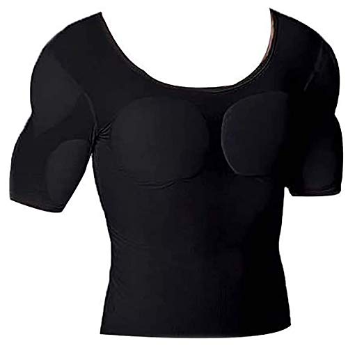 Ypnrd Unsichtbar Simulation Fälschung Brustmuskel T Shirt Starke Pads Stereomuskel Kurze Ärmel T Shirts Bauchmuskel,Schwarz,L Ypnrd Unsichtbar Simulation Fälschung Brustmuskel T Shirt Starke Pads Stereomuskel Kurze Ärmel T Shirts Bauchmuskel,Schwarz,L von Ypnrd