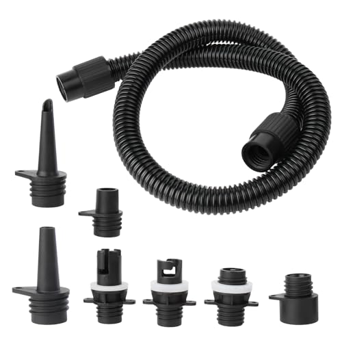 Yqhugbc SUP Pumpe Adapter, Sup Pumpe Luftschlauch, Adapter Sup Pumpe, Luftpumpe Adapter, SUP Ventil Adapter mit 7 Standard Luftpumpendüsen, für Schlauchboote, Stand Up Paddle Board, Aufblasbarer Bett Yqhugbc SUP Pumpe Adapter, Sup Pumpe Luftschlauch, Adapter Sup Pumpe, Luftpumpe Adapter, SUP Ventil Adapter mit 7 Standard Luftpumpendüsen, für Schlauchboote, Stand Up Paddle Board, Aufblasbarer Bett von Yqhugbc