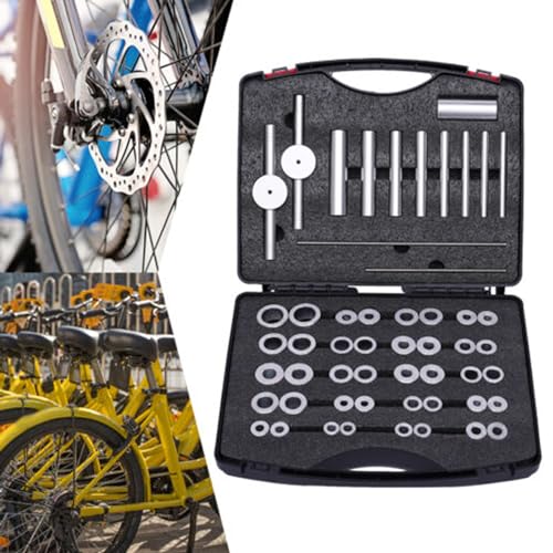 Ysislybin Fahrrad-Lagerpressen-Set, Fahrrad Innenlager Pressset,Fahrrad-Tretlagerpresse-Set mit Tragekoffer,Zyklenlager Presssatz Fahrradlager-Pressset Nabenmontagewerkzeug Installationswerkzeug Ysislybin Fahrrad-Lagerpressen-Set, Fahrrad Innenlager Pressset,Fahrrad-Tretlagerpresse-Set mit Tragekoffer,Zyklenlager Presssatz Fahrradlager-Pressset Nabenmontagewerkzeug Installationswerkzeug von Ysislybin