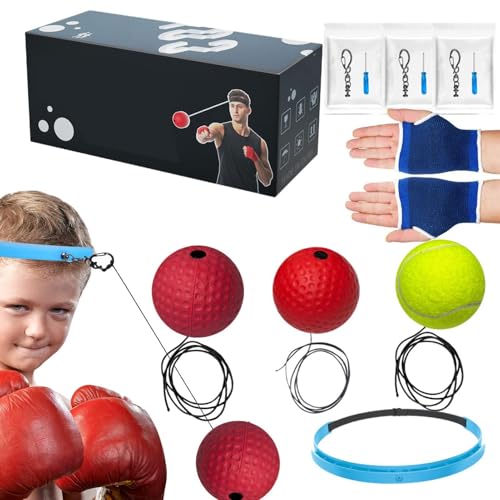 Boxing Headband Set, Reflex Ball Headband, Boxing Training Ball, Beginner Reflex Ball, Portable Boxing Reflex Ball, Boxing Headband Set, Reflex Training Ball for Beginner Proficiency Improvement von Ysvnlmjy