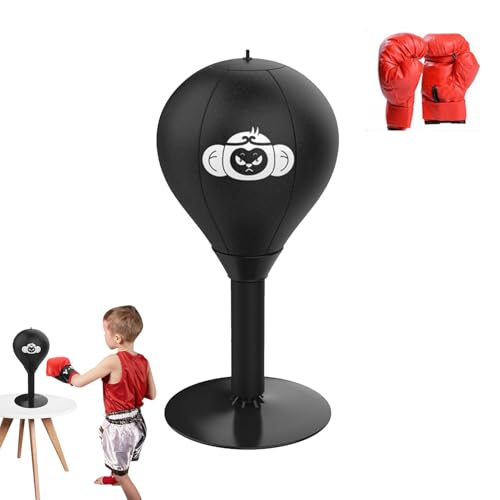 Desktop Punching Bag, Fun Punch Rage Bag, Suction Cup Table Boxing Ball, Tabletop Punching Bag with Suction Cup, 40x17.7cm Heavy-Duty Suction Cup Punching Bag, Tabletop Punching Bag for Relaxation von Ysvnlmjy