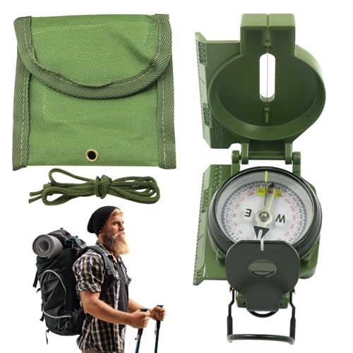 Survival-Armband-Set | Digitale Kompassuhr | Navigationskompasskarte | Rucksack-Navigationskompass, wasserdichte Uhr zum Kartenlesen, Navigationstool für Expeditionen und Kit-Tools von Ysvnlmjy