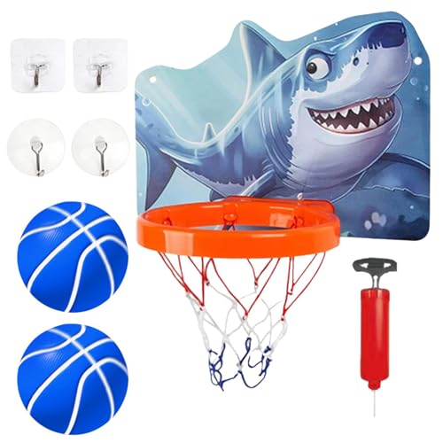 Wall Mount Hoops | Foldable Indoor Basketball | Kids Bedroom Hoop | Over The Door Hoop, Adjustable Basketball Setup, Indoor Sports Equipment, Light-Up Basketball Hoops, Small Hoop for Kids von Ysvnlmjy