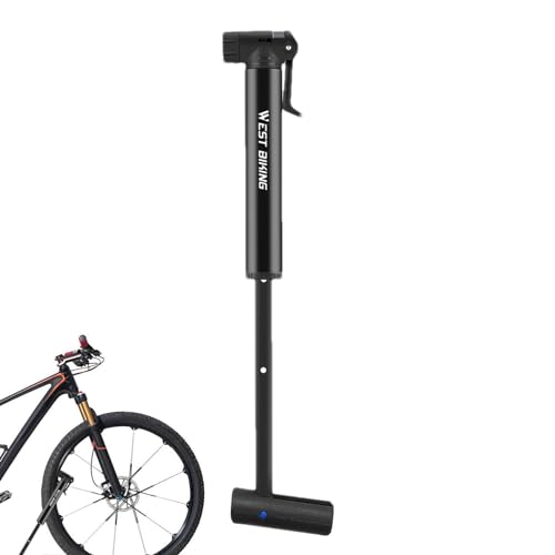 Luftpumpe für Fahrrad, 80 PSI, kleine Fahrradpumpe, Rennrad-Reifenfüller – Fahrrad-Bodenpumpe, robuste Fahrradreifen-Luftpumpe, Hochdruck-Fahrradpumpe für Elektrofahrräder von Ysvnlmjy