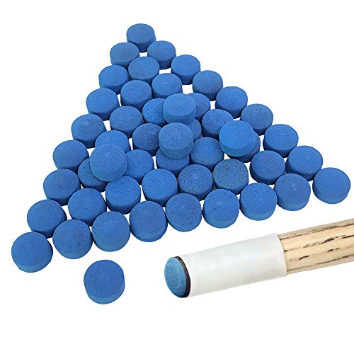 YuCool 50 Stück Billard Queue Tips, Queue Tip Ersatz für Pool Queues und Snooker Blau YuCool 50 Stück Billard Queue Tips, Queue Tip Ersatz für Pool Queues und Snooker Blau von YuCool