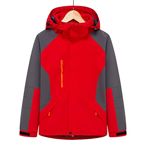 YuanDiann Herren Damen 3 In 1 Wanderjacke 2 Teiliges, Verdicken Winddicht Warm Anti Spritzwasser Fleece Gefütterte Mantel mit Kapuze übergangsjacke Outdoor Trekking Skijacke Herren Rot XXL YuanDiann Herren Damen 3 In 1 Wanderjacke 2 Teiliges, Verdicken Winddicht Warm Anti Spritzwasser Fleece Gefütterte Mantel mit Kapuze übergangsjacke Outdoor Trekking Skijacke Herren Rot XXL von YuanDiann