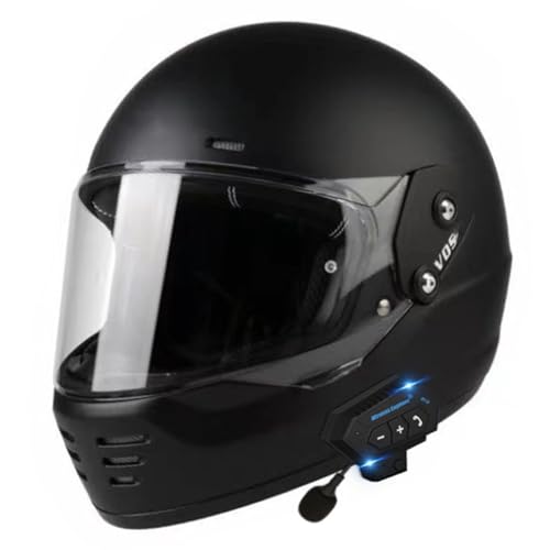 Motorradhelm Integralhelme Bluetooth Modularer Helm Mit Sonnenblende Vollvisierhelm Scooter-Helm Für Männer Frauen DOT/ECE Zertifiziert Mit Mikrofon Für Automatische Reaktion 16,XL:61-62CM von YuanLiang