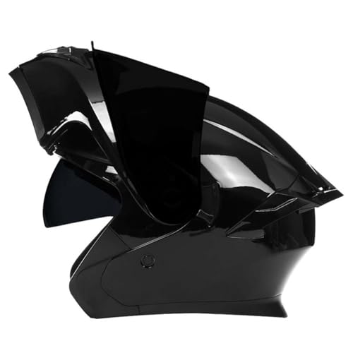 Motorradhelm Klapphelm Integralhelm Rollerhelm Mit Doppelvisier Sonnenblende Modularer Vollhelm Offroad Motorrad Helm Für Damen Herren DOT/ECE Zertifiziert Motocross Helm 8,M:57-58CM von YuanLiang