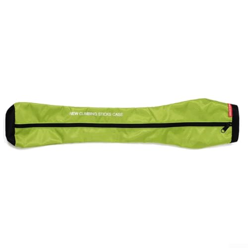 Yuanpgky Wanderstocktasche, grün, leichte Trekking-Aufbewahrungstasche, Wander-Tragetasche, wasserdicht, 77 cm x 18 cm, 150 g, 1 Paar, grün, Klassisch von Yuanpgky