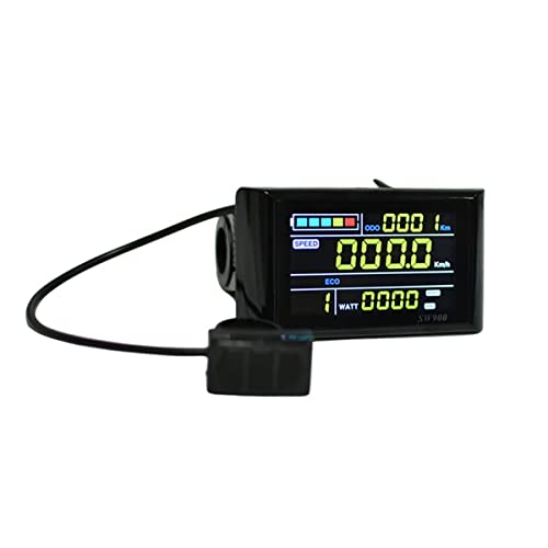 Yuattory SW900 Farbbildschirm Ebike LCD Display 24V/36V/48V/60V/72V E-Bike LCD Meter Panel Display Ebike ZubehöR A von Yuattory