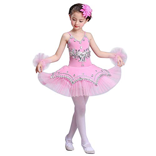 Yudesun Mädchen Pailletten Tanz Ballerina Kostüme - Ballett Trikot Prinzessin Gymnastik Performance Kostüme Tutu Kleid Trikot Rock,Rosa,140-150cm Yudesun Mädchen Pailletten Tanz Ballerina Kostüme - Ballett Trikot Prinzessin Gymnastik Performance Kostüme Tutu Kleid Trikot Rock,Rosa,140-150cm von Yudesun