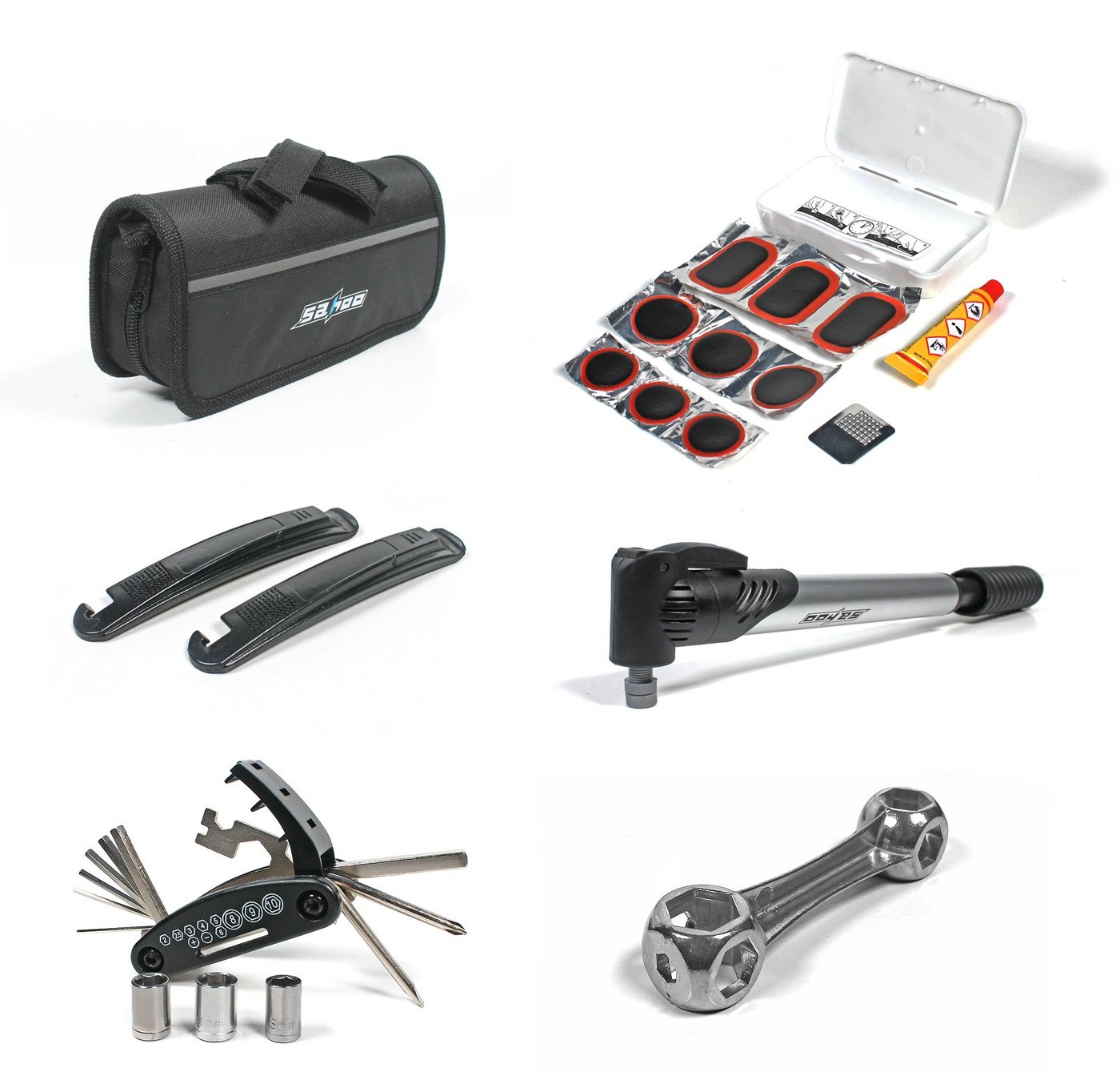 Yudu Fahrradwerkzeugset Fahrrad Reparatur Werkzeug Set Notfallwerkzeug Fahrradpumpe Tasche Yudu Fahrradwerkzeugset Fahrrad Reparatur Werkzeug Set Notfallwerkzeug Fahrradpumpe Tasche von Yudu