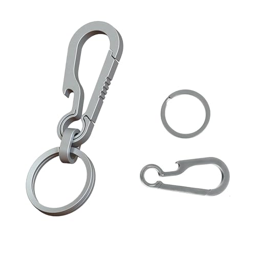 Titan Karabiner Schlüsselanhänger,Titan Schlüsselanhänger mit Flaschenöffner,Tragbar Schlüssel Karabinerhaken,Schnellverschluss Schlüsselring,Kleine Multifunktional Karabinerhaken für Camping Wandern Titan Karabiner Schlüsselanhänger,Titan Schlüsselanhänger mit Flaschenöffner,Tragbar Schlüssel Karabinerhaken,Schnellverschluss Schlüsselring,Kleine Multifunktional Karabinerhaken für Camping Wandern von YueJieSelected